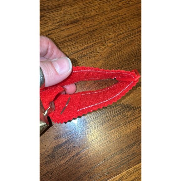 Vintage Cow Bell Embroidered Strap Switzerland Decorative Brass Swiss - Picture 4 of 5